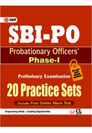 SBI PO (Probationary Officers) Phase- I (20 Practice Sets) Includes Free Online Mock Test